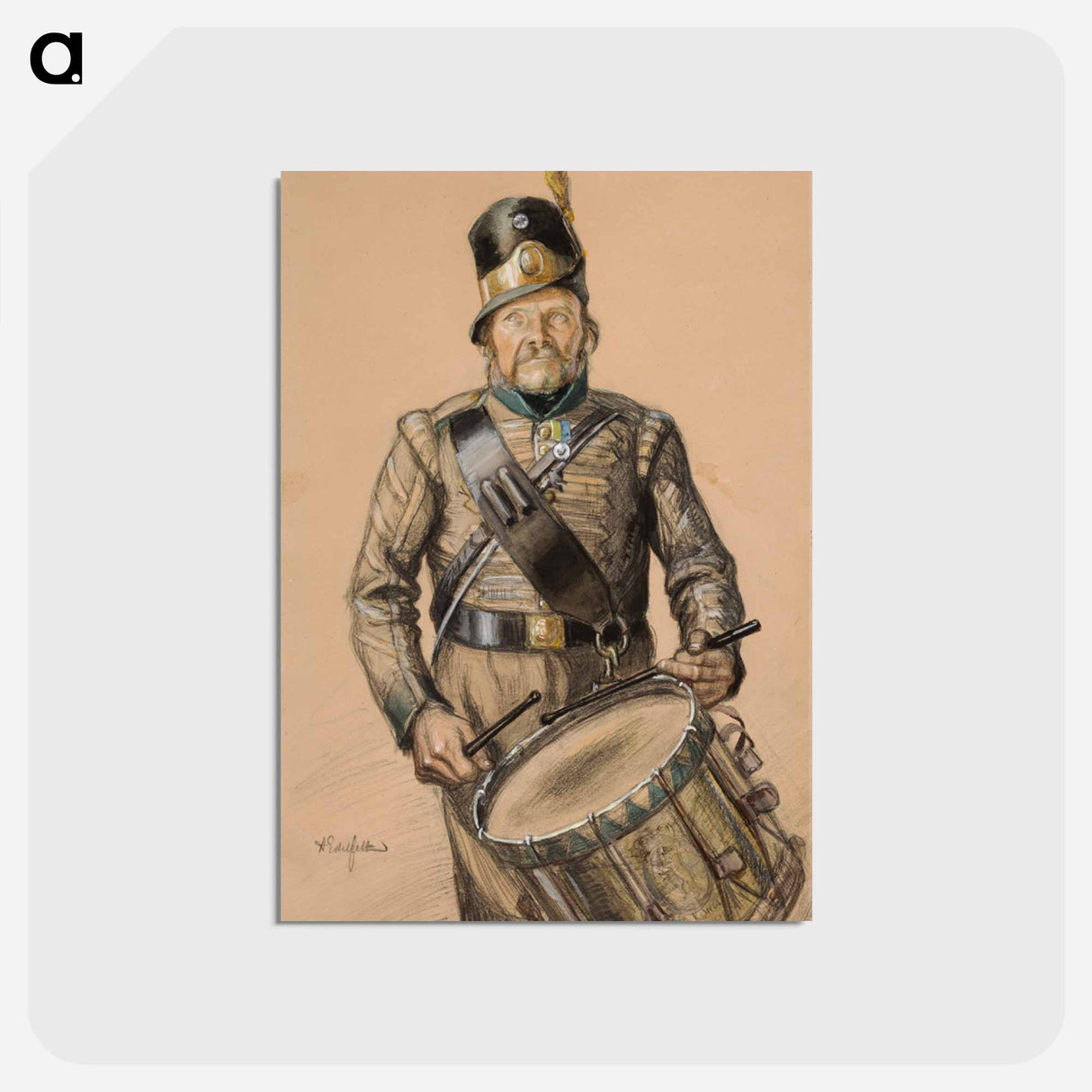 Rumpali nord, vänrikki stoolin tarinain kuvitusta - アルバート エーデルフェルト Postcard.