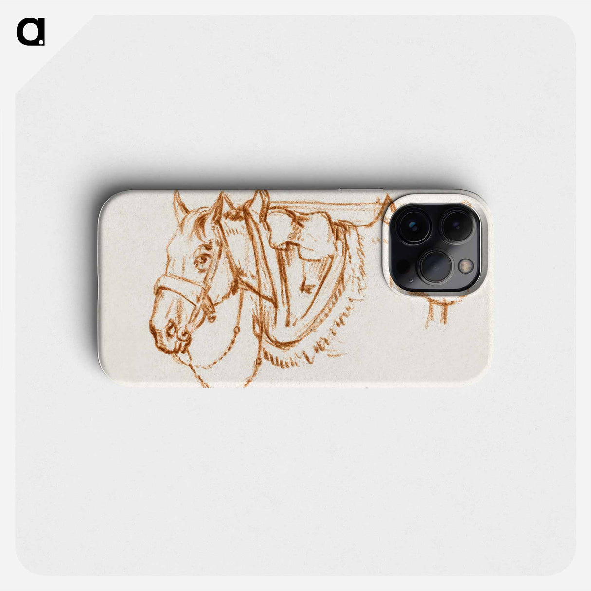 Head of a rigged horse - ジャン ベルナール Phone Case.