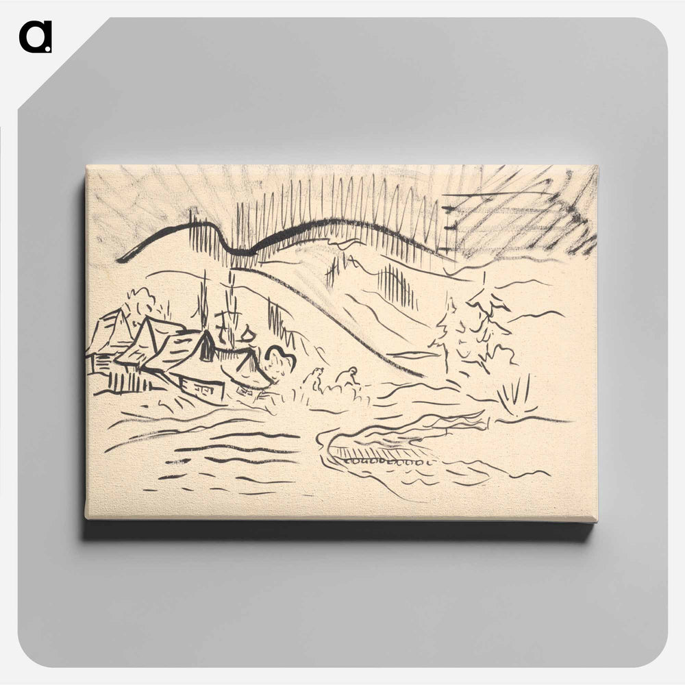 Orava village - アーノルド ピーター ワイズ クビンチャン Canvas.
