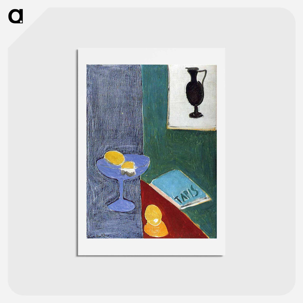 アートポストカード-Still Life with Lemons - アンリ マティス Postcard.