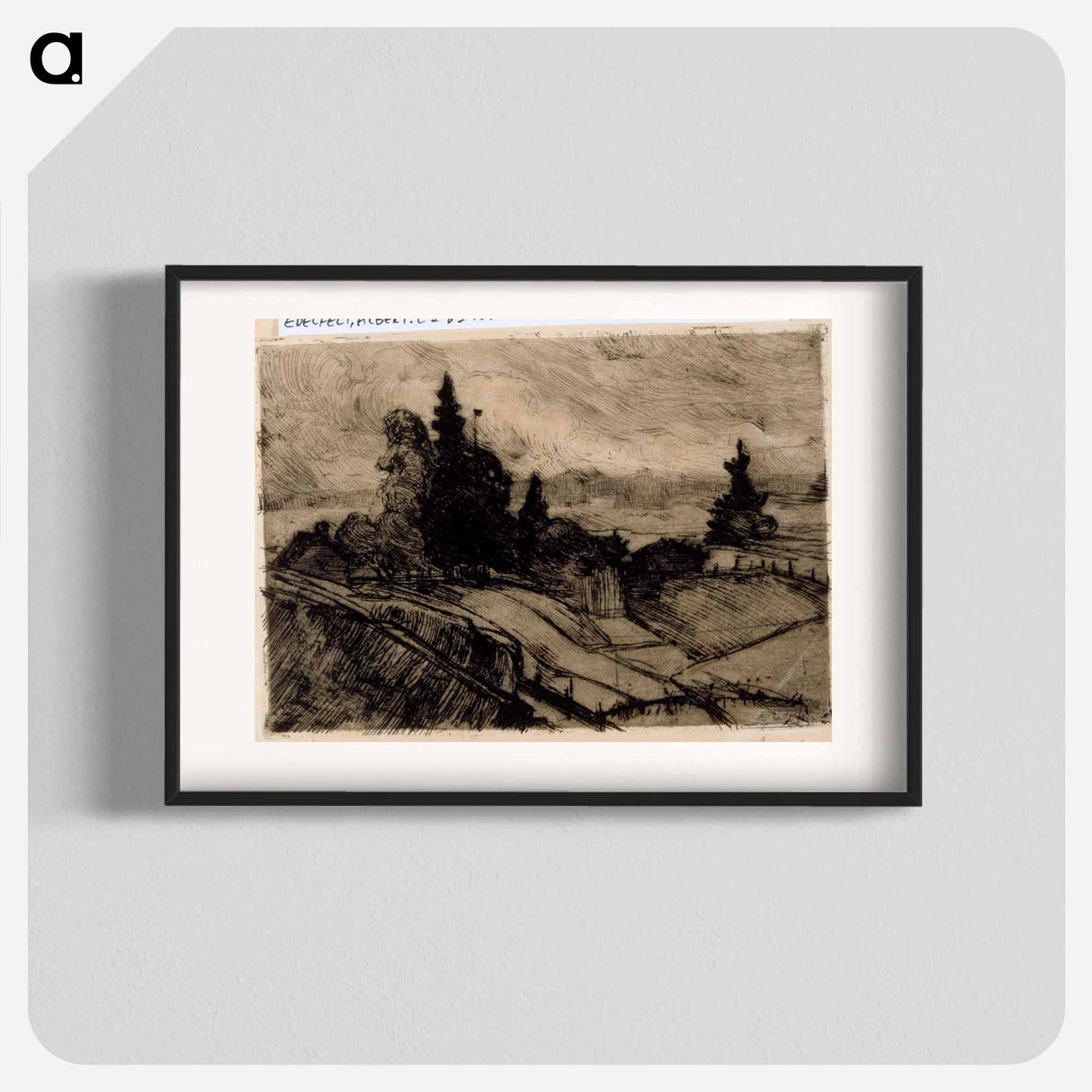 Summer landscape from uusimaa province - アルバート エーデルフェルト Poster.