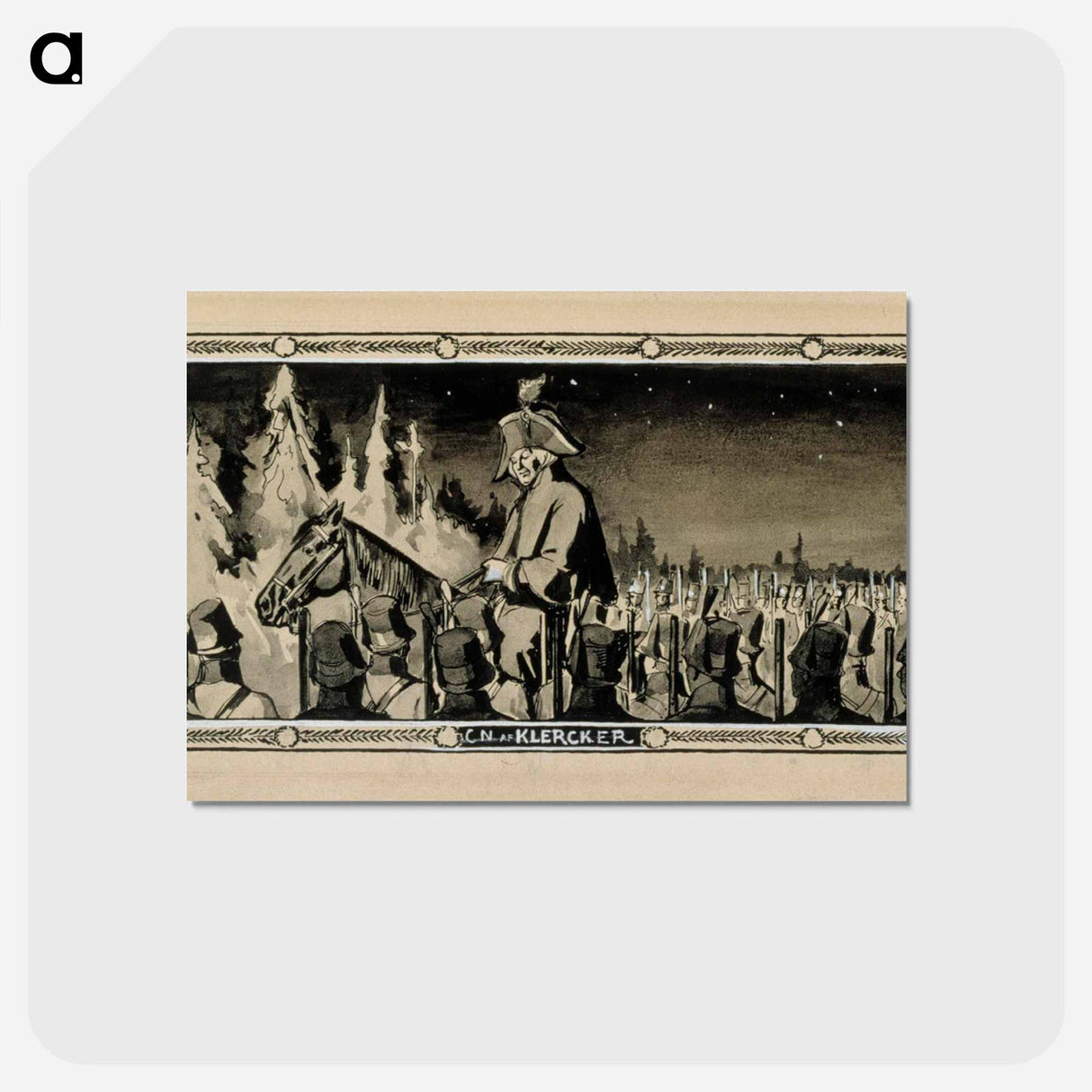 kunniata ukko klercker ijät päivät saakohon - アルバート エーデルフェルト Postcard.