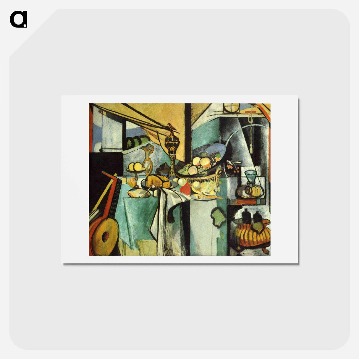 アートポストカード-Still Life after de Heem's 'La Desserte' - アンリ マティス Postcard.
