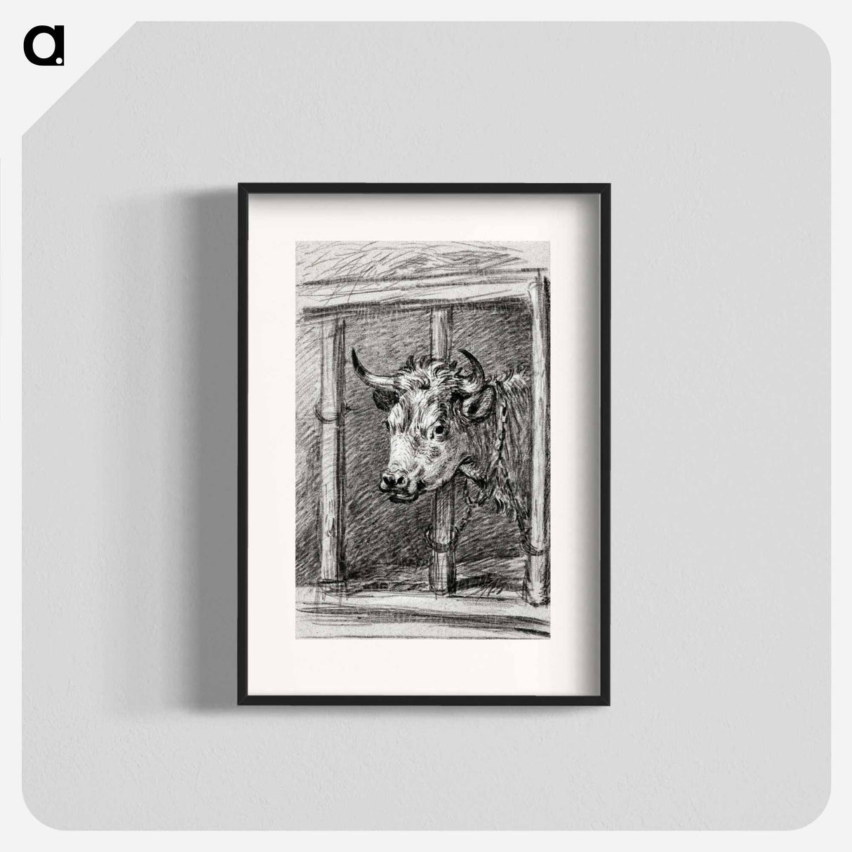 Head of a cow - ジャン ベルナール Poster.