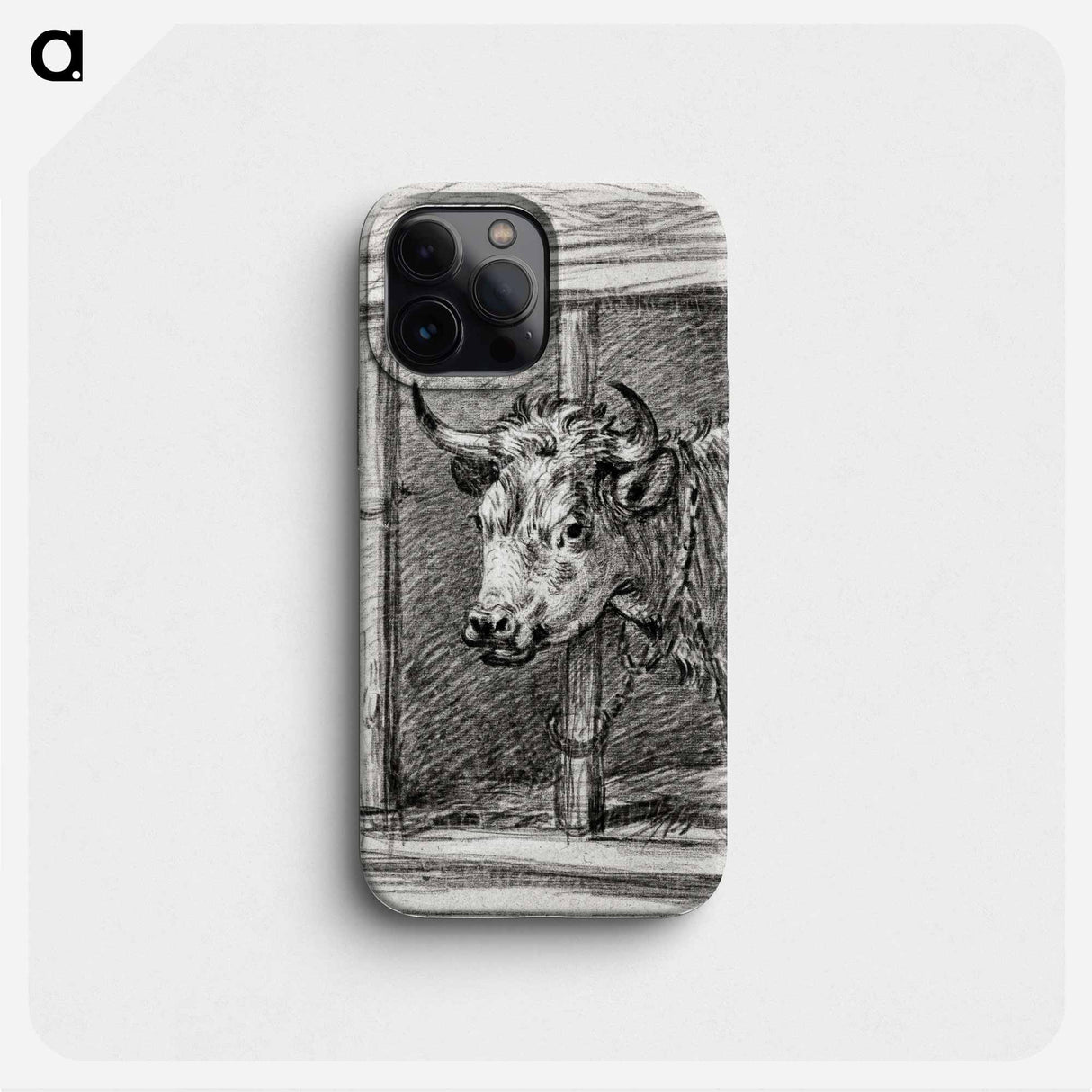 Head of a cow - ジャン ベルナール Phone Case.