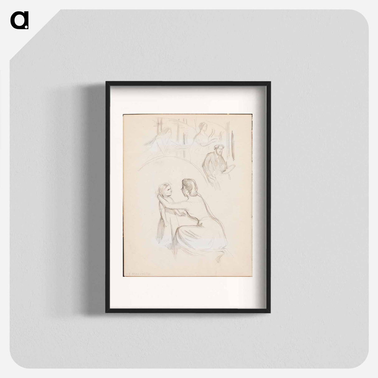 (unknown)part of a sketchbook - アルバート エーデルフェルト Poster.