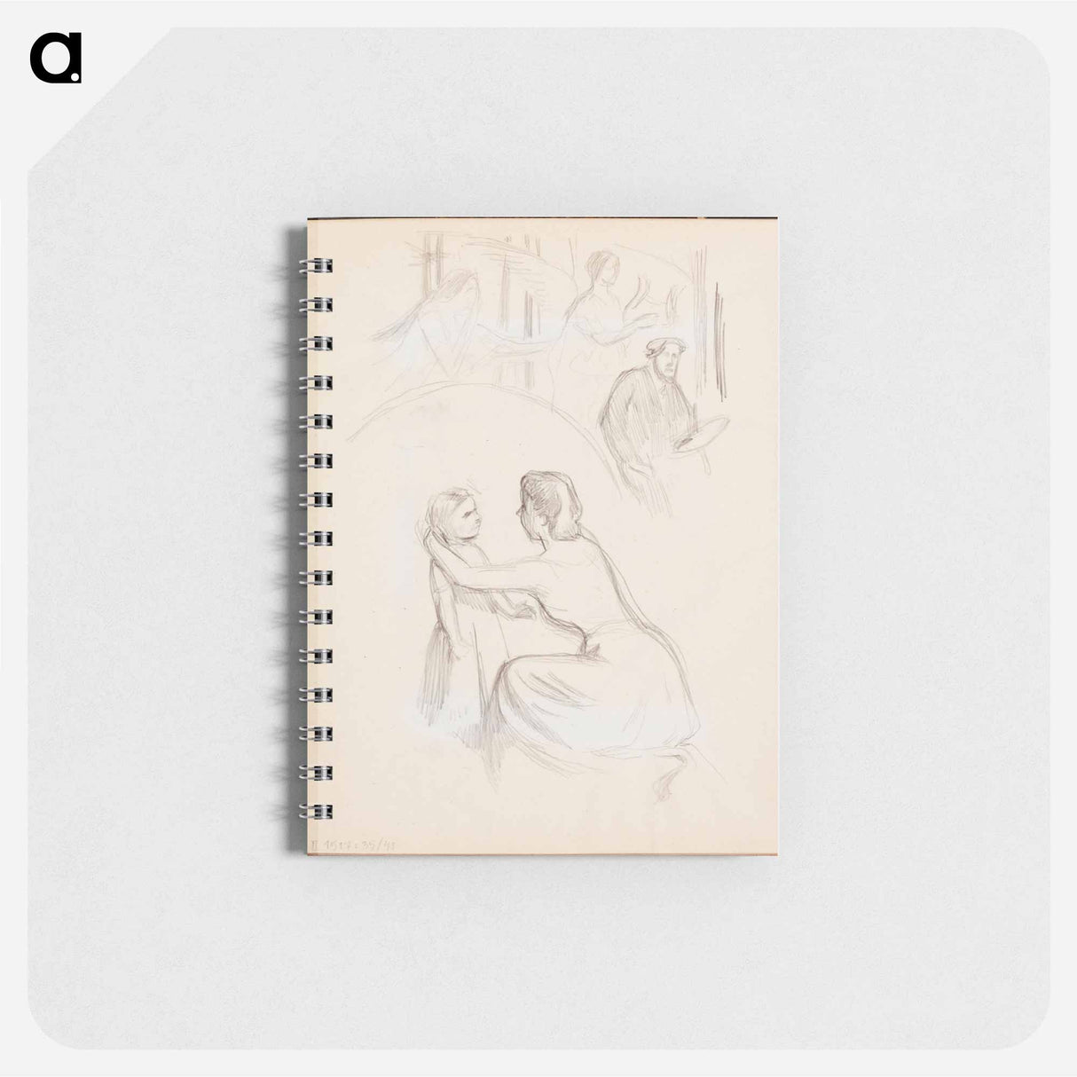 アートメモ帳-(unknown)part of a sketchbook - アルバート エーデルフェルト Memo.
