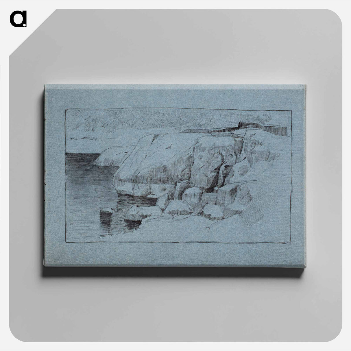 アートパネル-(unknown)part of a sketchbook - アルバート エーデルフェルト Canvas.