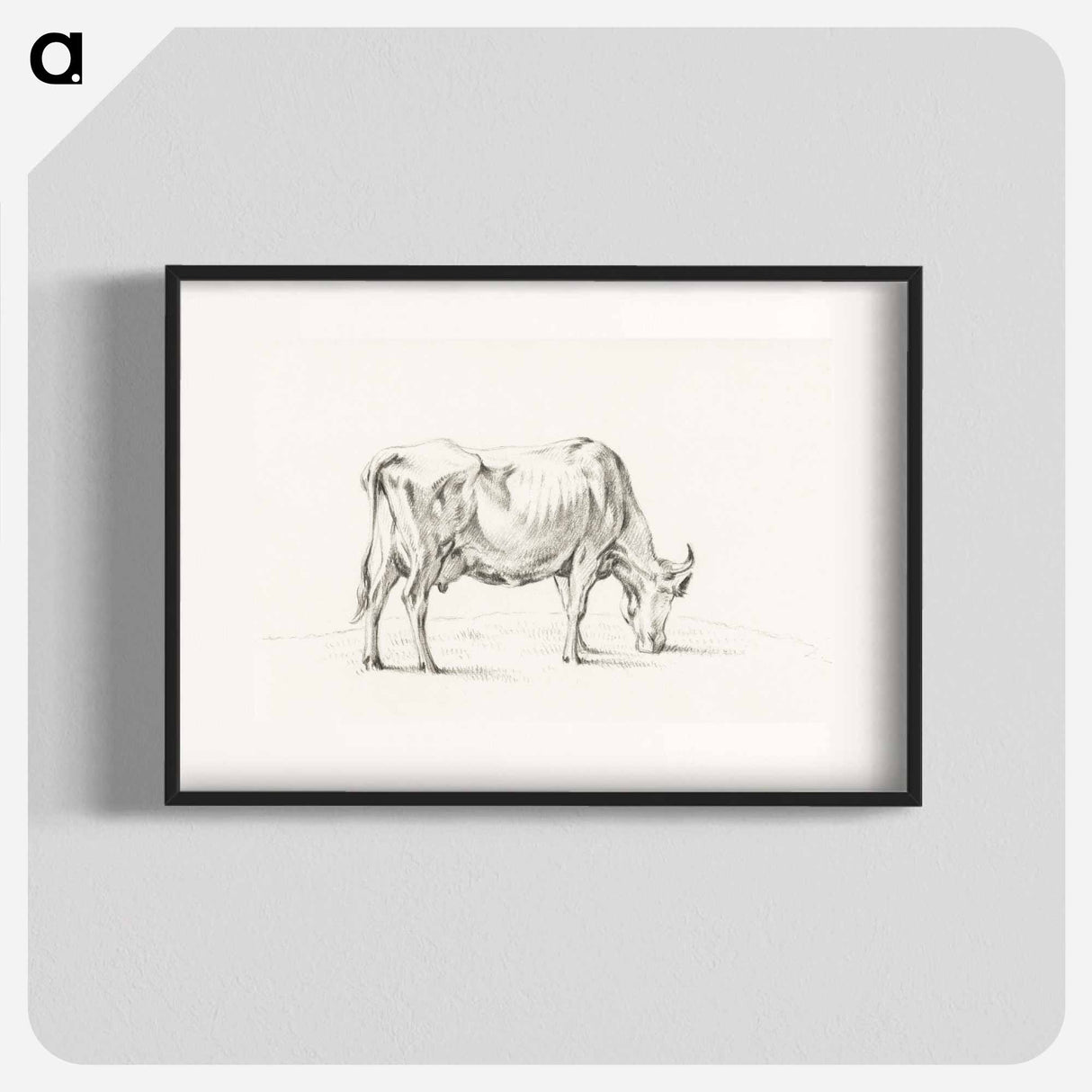 Standing cow - Jean Bernard Poster.