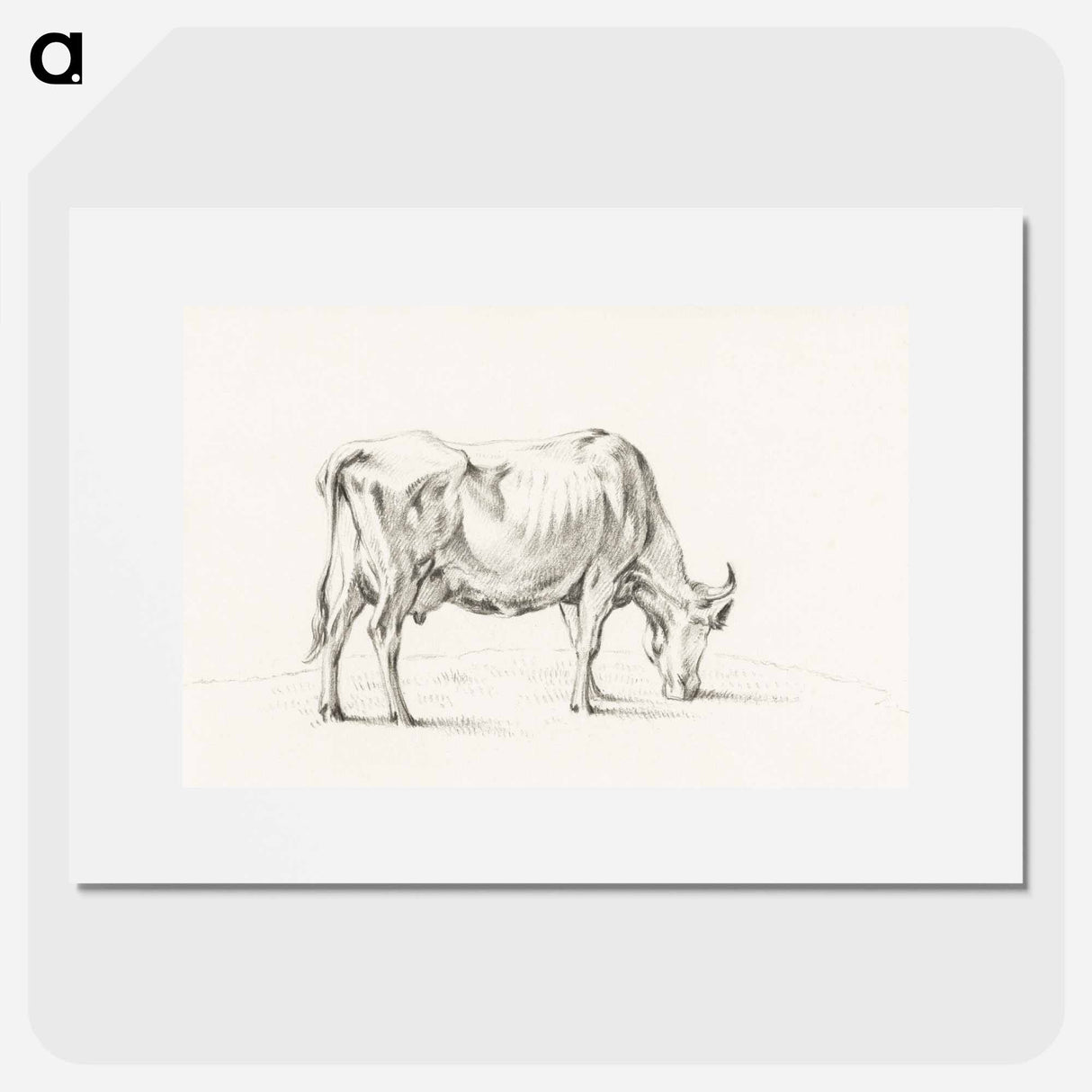 Standing cow - Jean Bernard Poster.