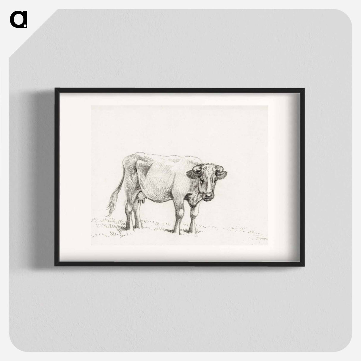 Standing cow - ジャン ベルナール Poster.