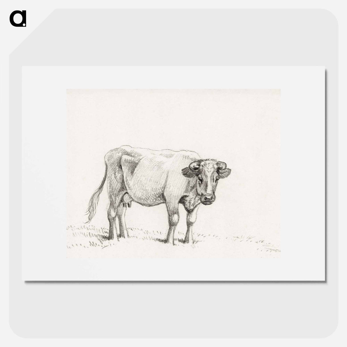 Standing cow - ジャン ベルナール Poster.