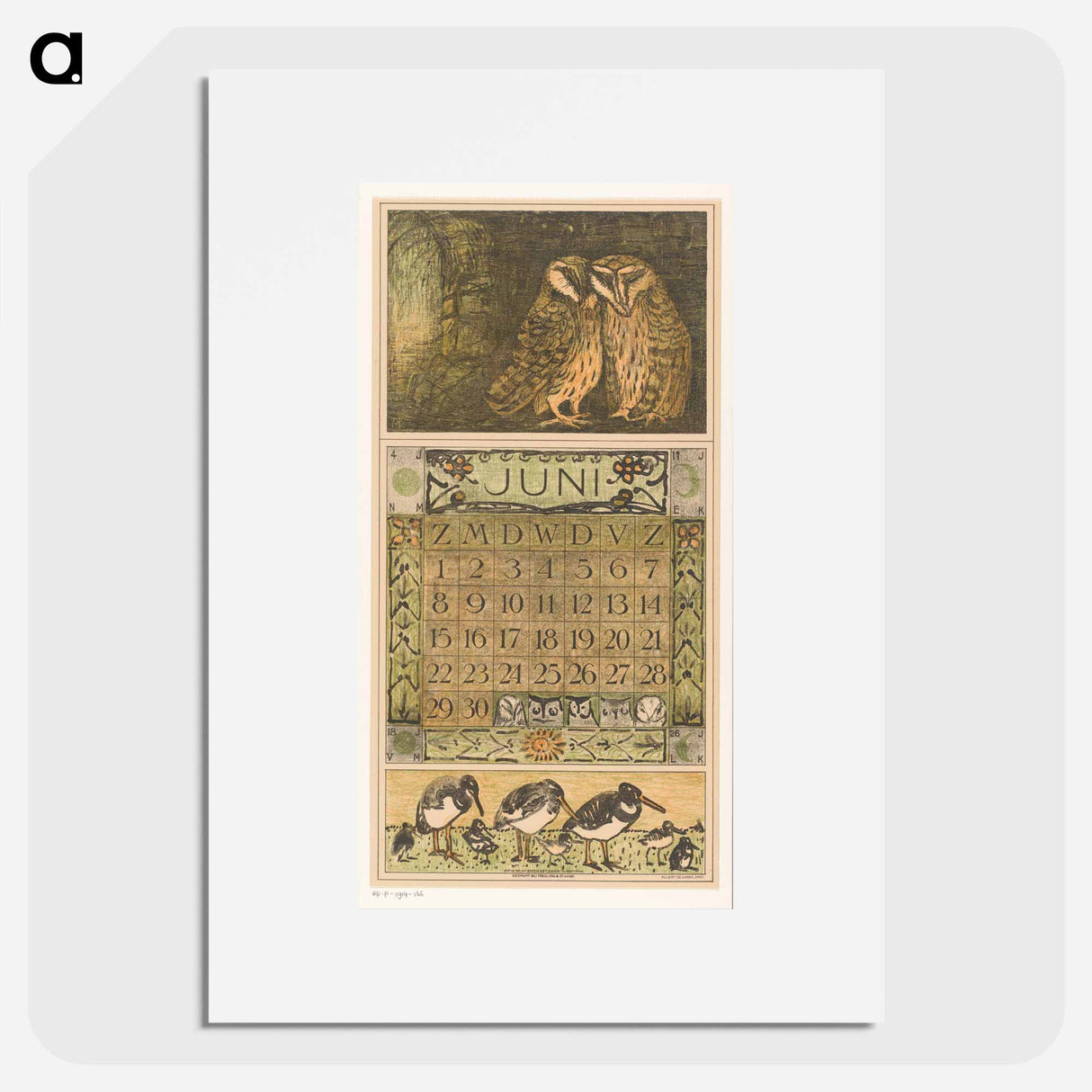 The calendar is young with the stars - Theo van Hoytema Poster.