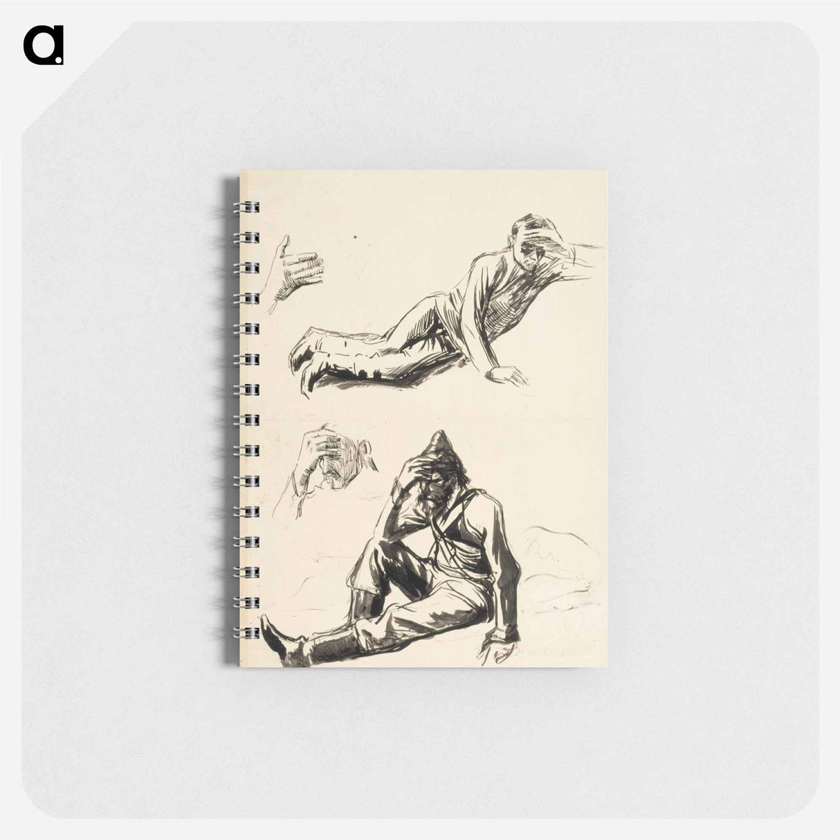 Kuoleva soturi, luonnos - アルバート エーデルフェルト Memo.