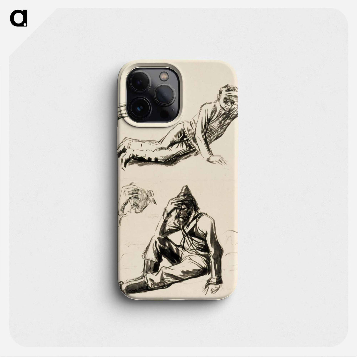 Kuoleva soturi, luonnos - アルバート エーデルフェルト Phone Case.