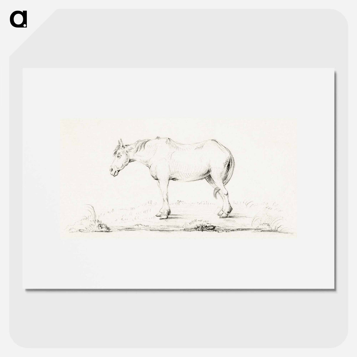 Standing horse - ジャン ベルナール Poster.