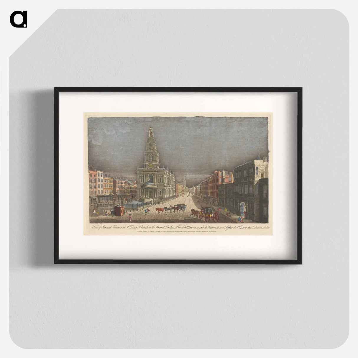アートポスター-A View of Somerset House with St. Mary's Church in the Strand London
- イェール大学アートギャラリー Poster.