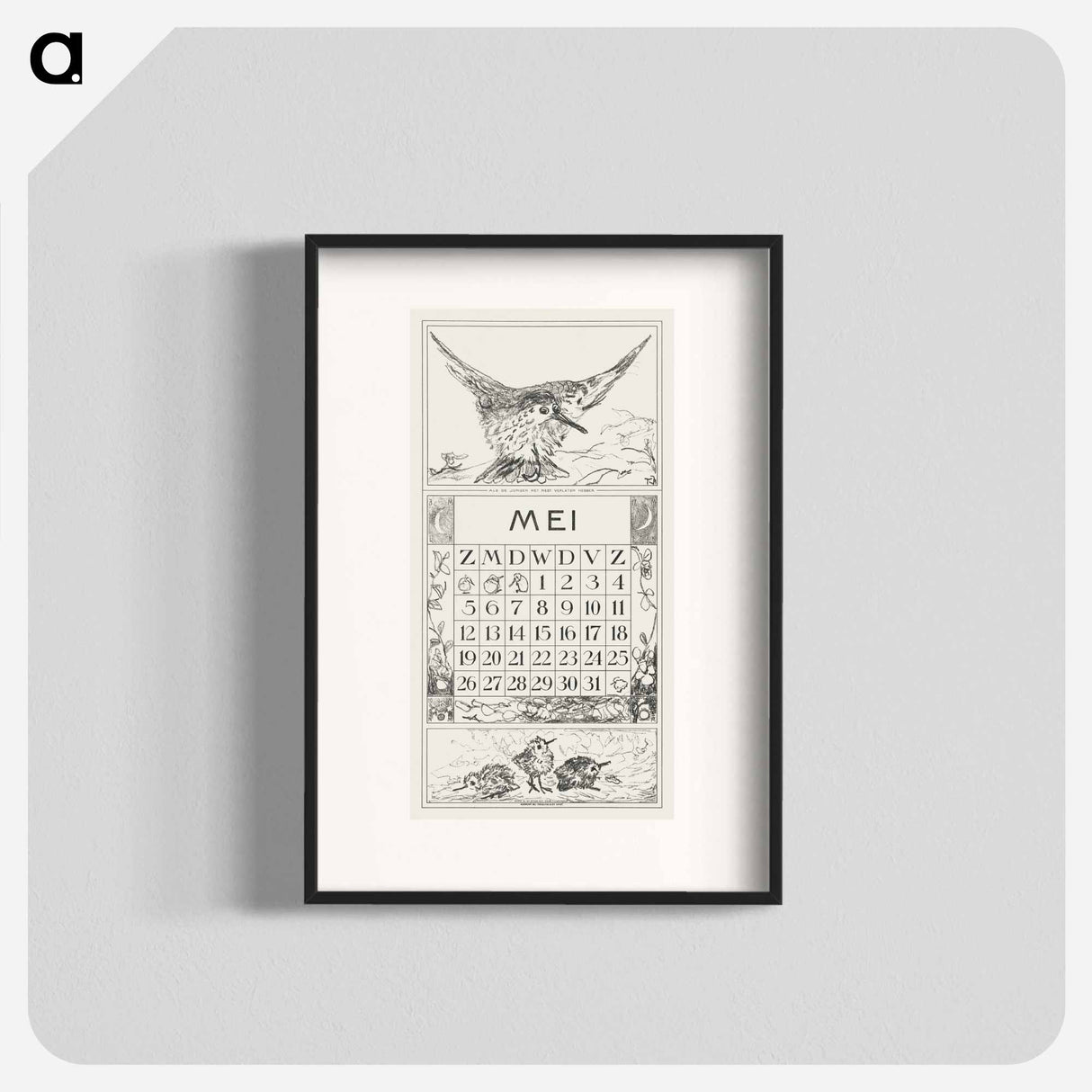 Calendar with my beloved ones - Theo van Hoytema Poster.