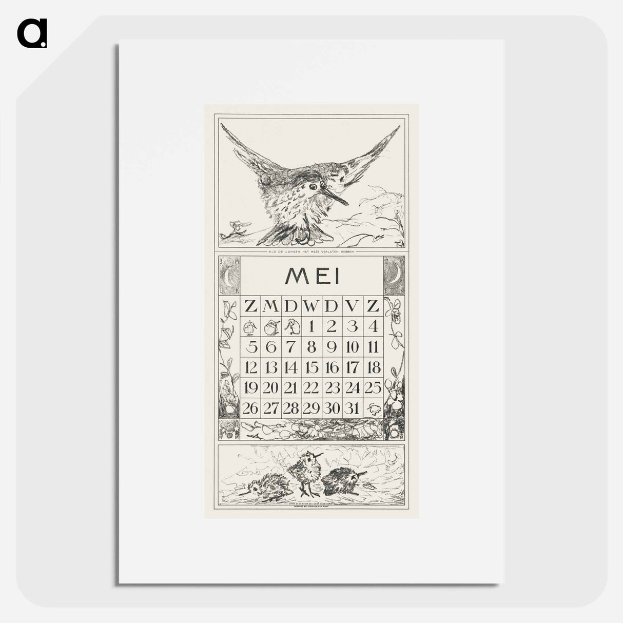 Calendar with my beloved ones - Theo van Hoytema Poster.