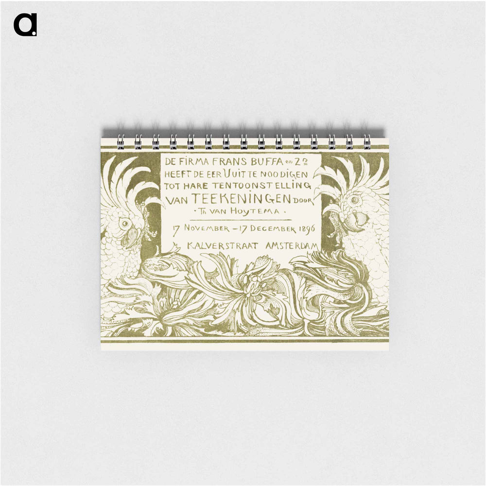 Uitnodiging met twee kaketoes - テオ ヴァン ホイテマ Memo.