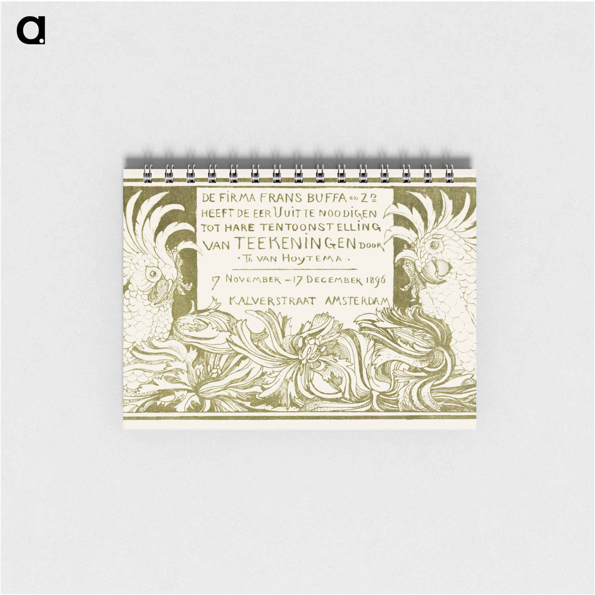 Uitnodiging met twee kaketoes - テオ ヴァン ホイテマ Memo.