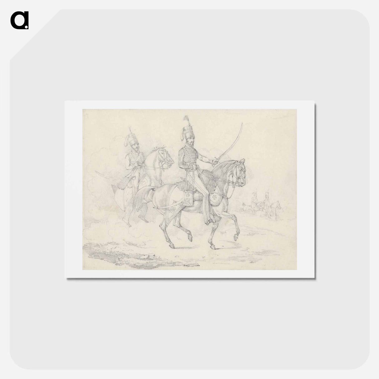 アートポストカード-Scraps, No. 39: Mounted Hussars
- イェール大学アートギャラリー Postcard.