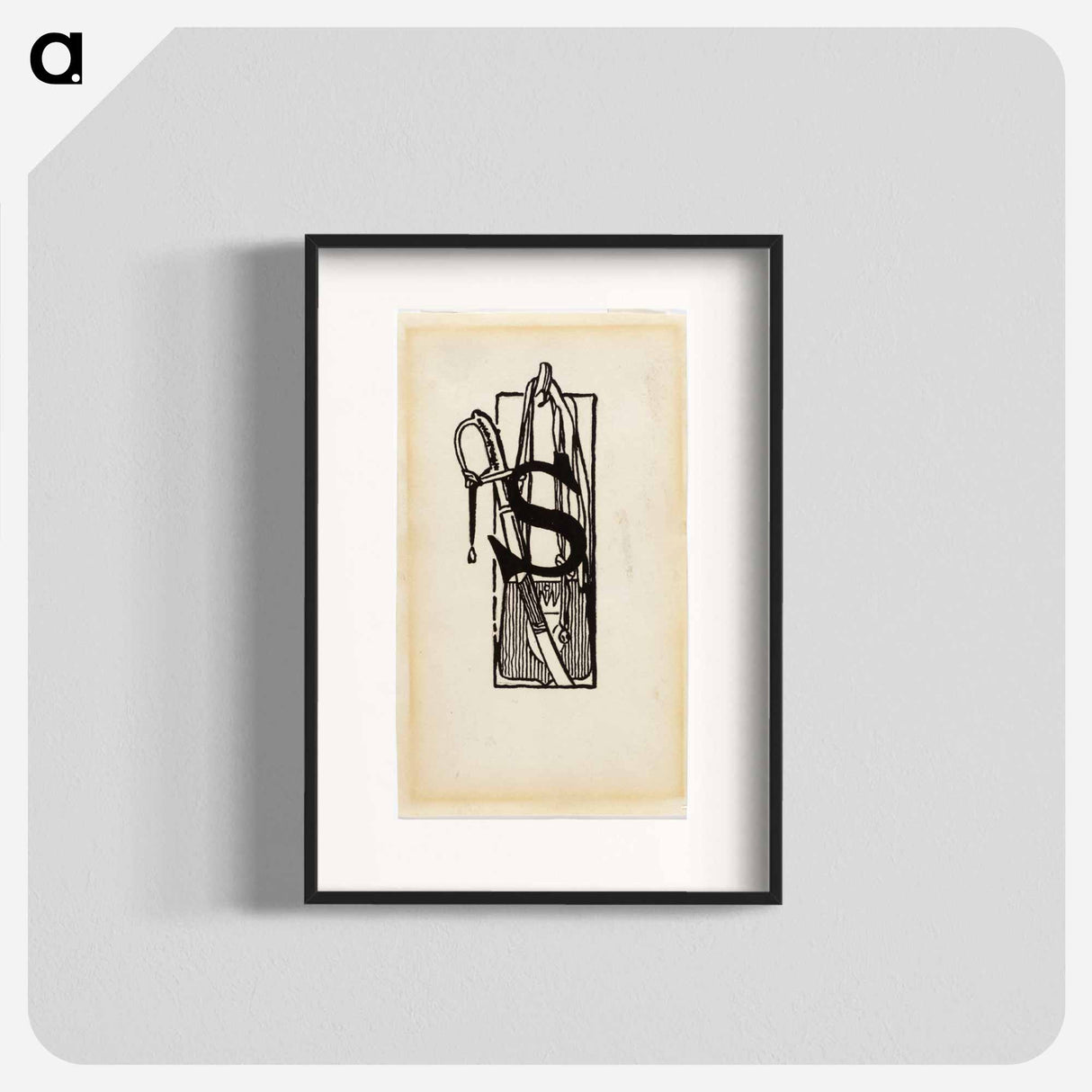 Kaksi rakuunaa -runon alkukirjain s - アルバート エーデルフェルト Poster.