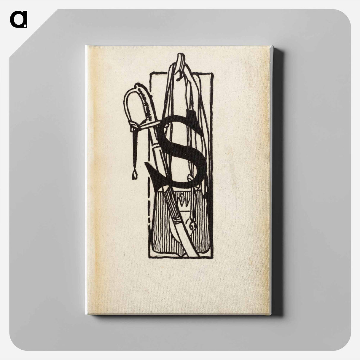 Kaksi rakuunaa -runon alkukirjain s - アルバート エーデルフェルト Canvas.