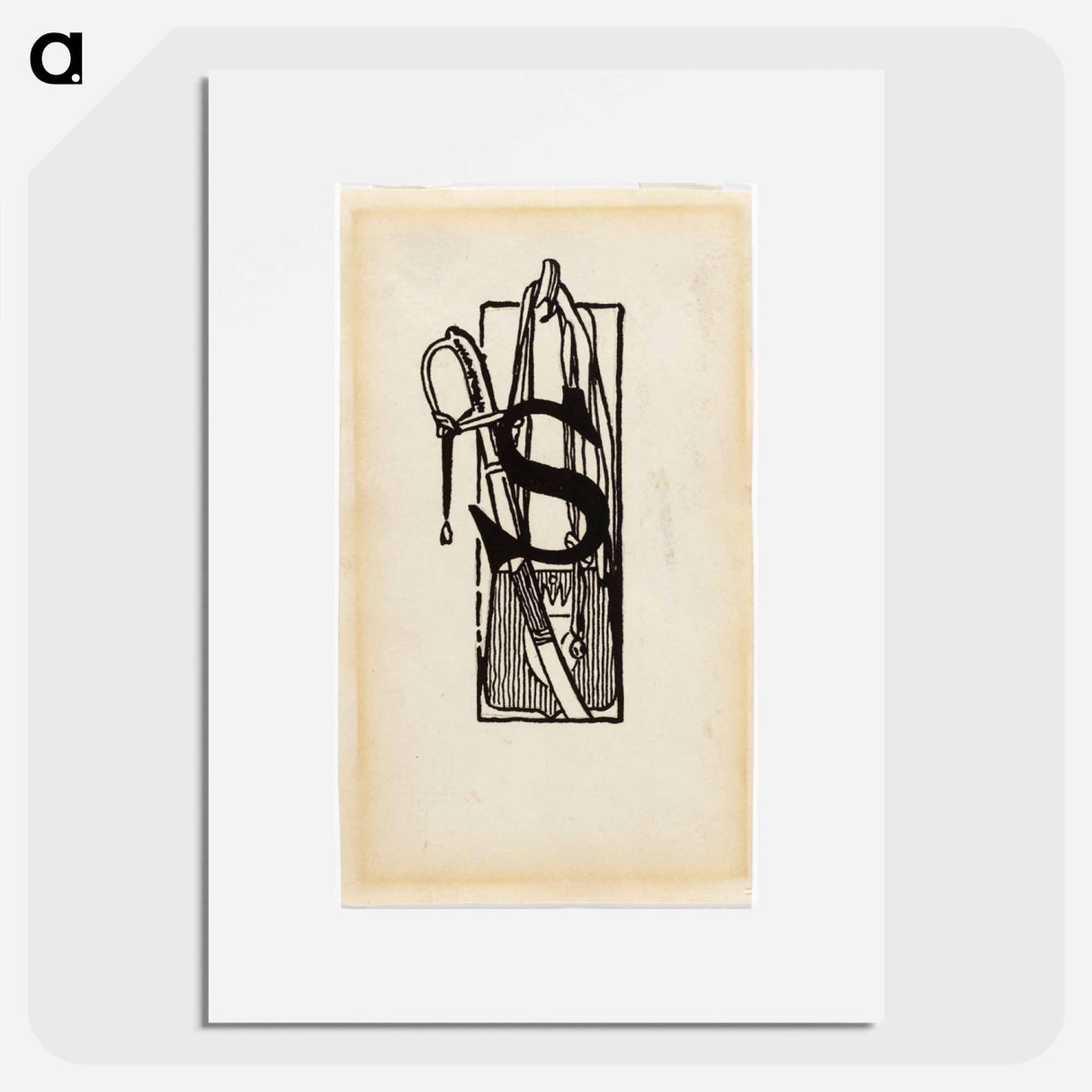 Kaksi rakuunaa -runon alkukirjain s - アルバート エーデルフェルト Poster.