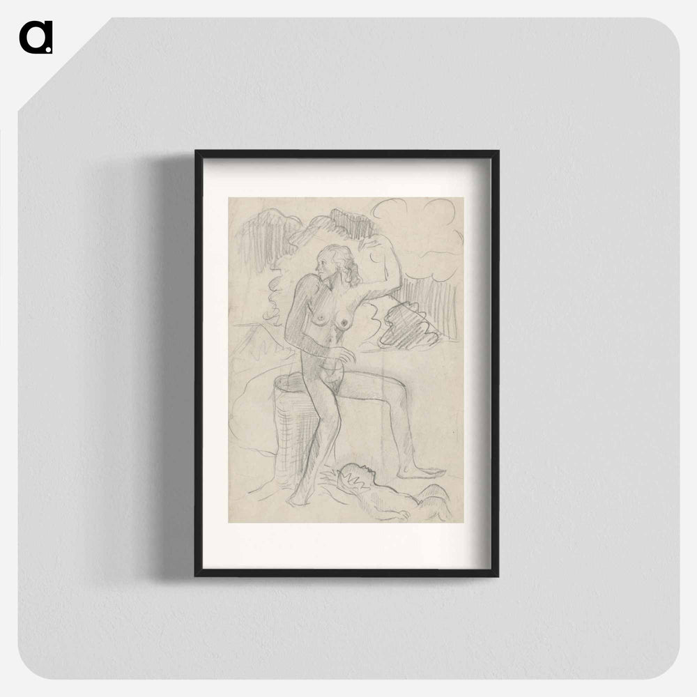 Woman with a child - アーノルド ピーター ワイズ クビンチャン Poster.