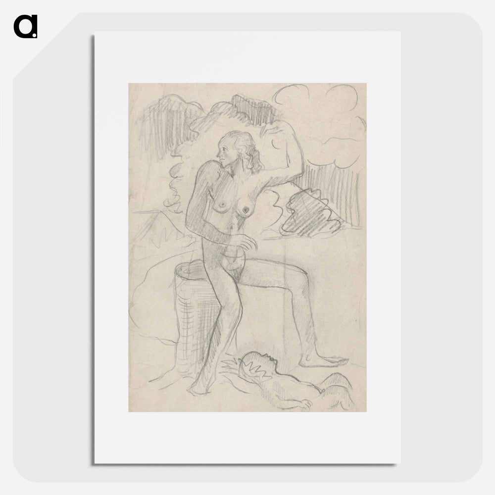 Woman with a child - アーノルド ピーター ワイズ クビンチャン Poster.