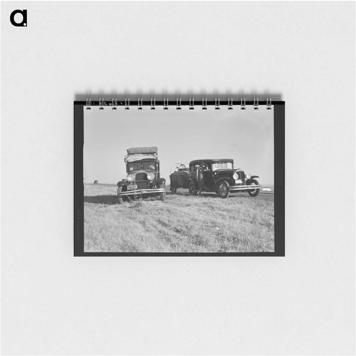 アートメモ帳-Between Tulare and Fresno - ドロテア ラング Memo.