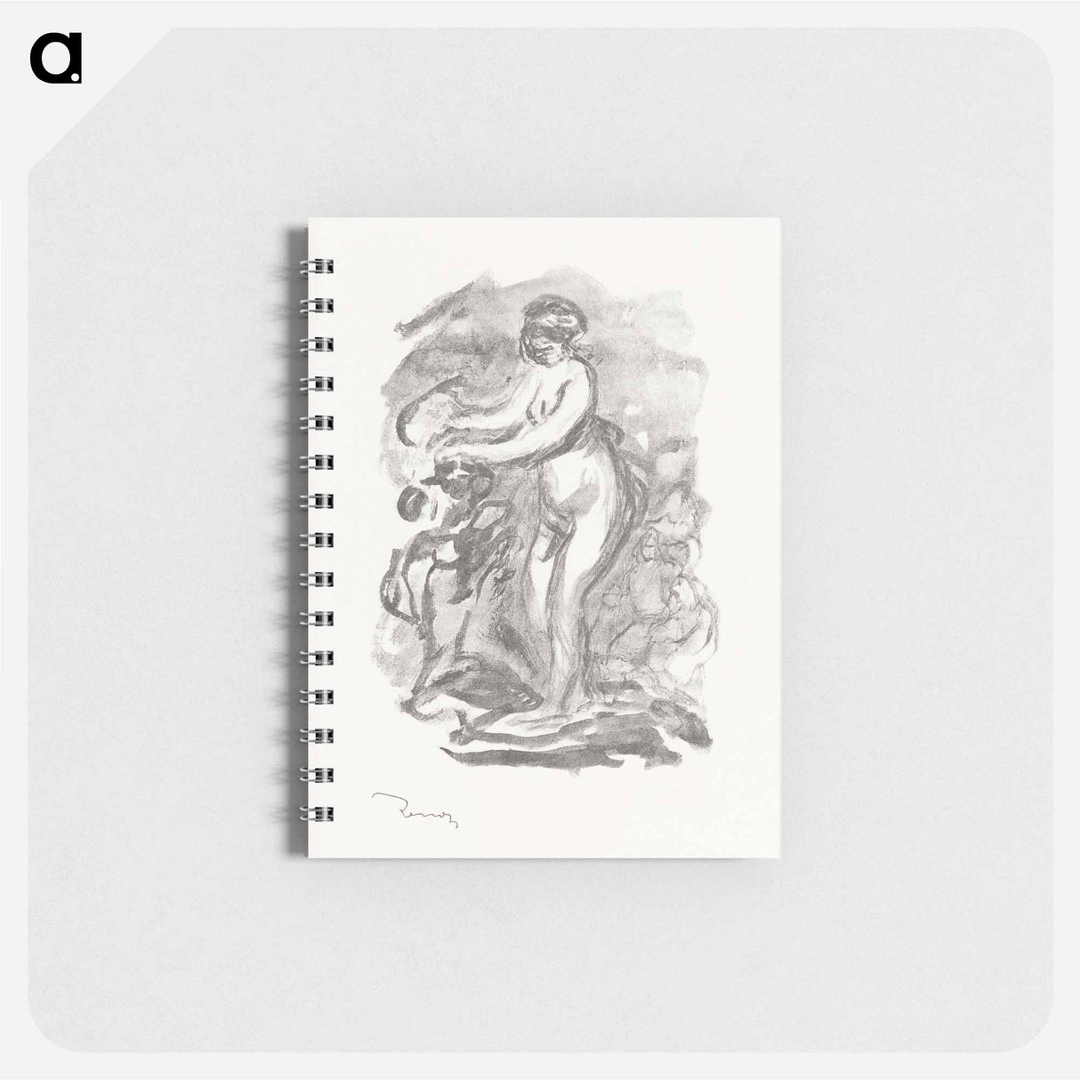 Woman with Grapevine - ピエール オーギュスト ルノワール Memo.