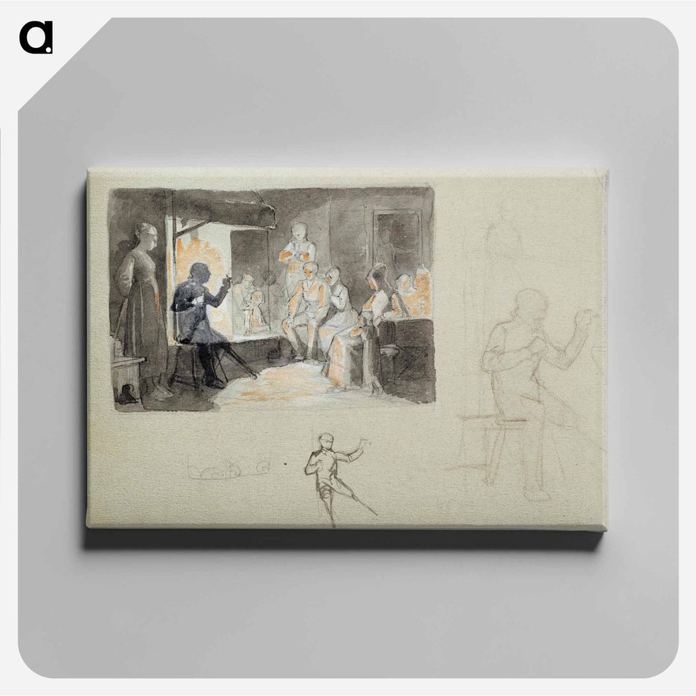 Pistol´s tales, composition study i - アルバート エーデルフェルト Canvas.