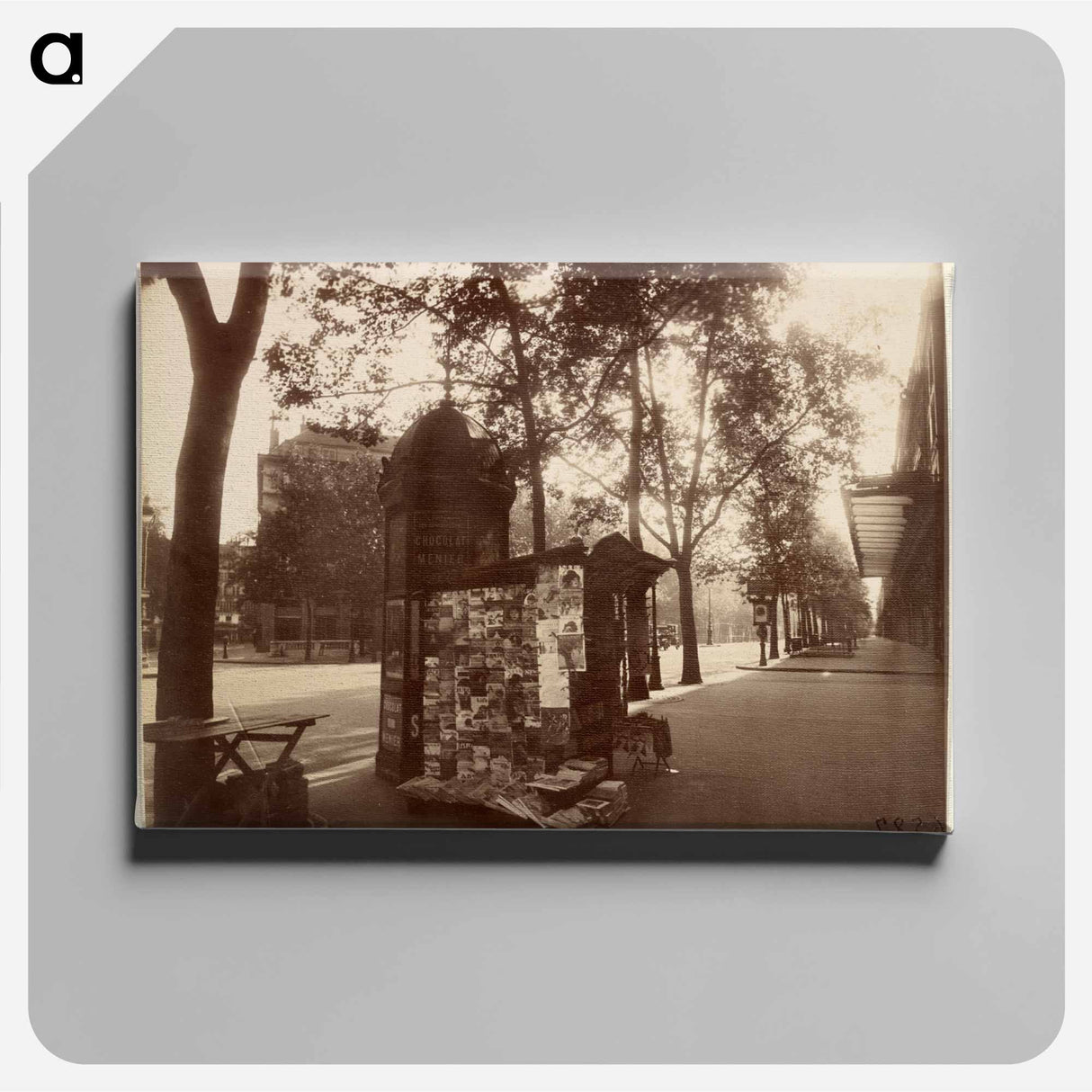 アートパネル-A Corner of the boulevard de la Madeleine
- ウジェーヌ アジェ Canvas.
