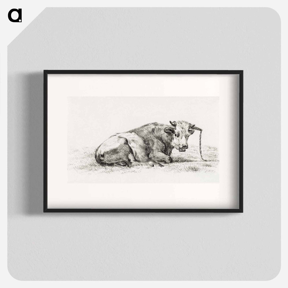 Lying cow - Jean Bernard Poster.