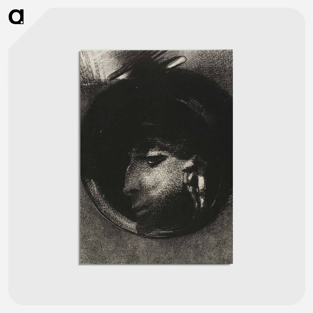 アートポストカード-Auricular Cell - オディロン ルドン Postcard.