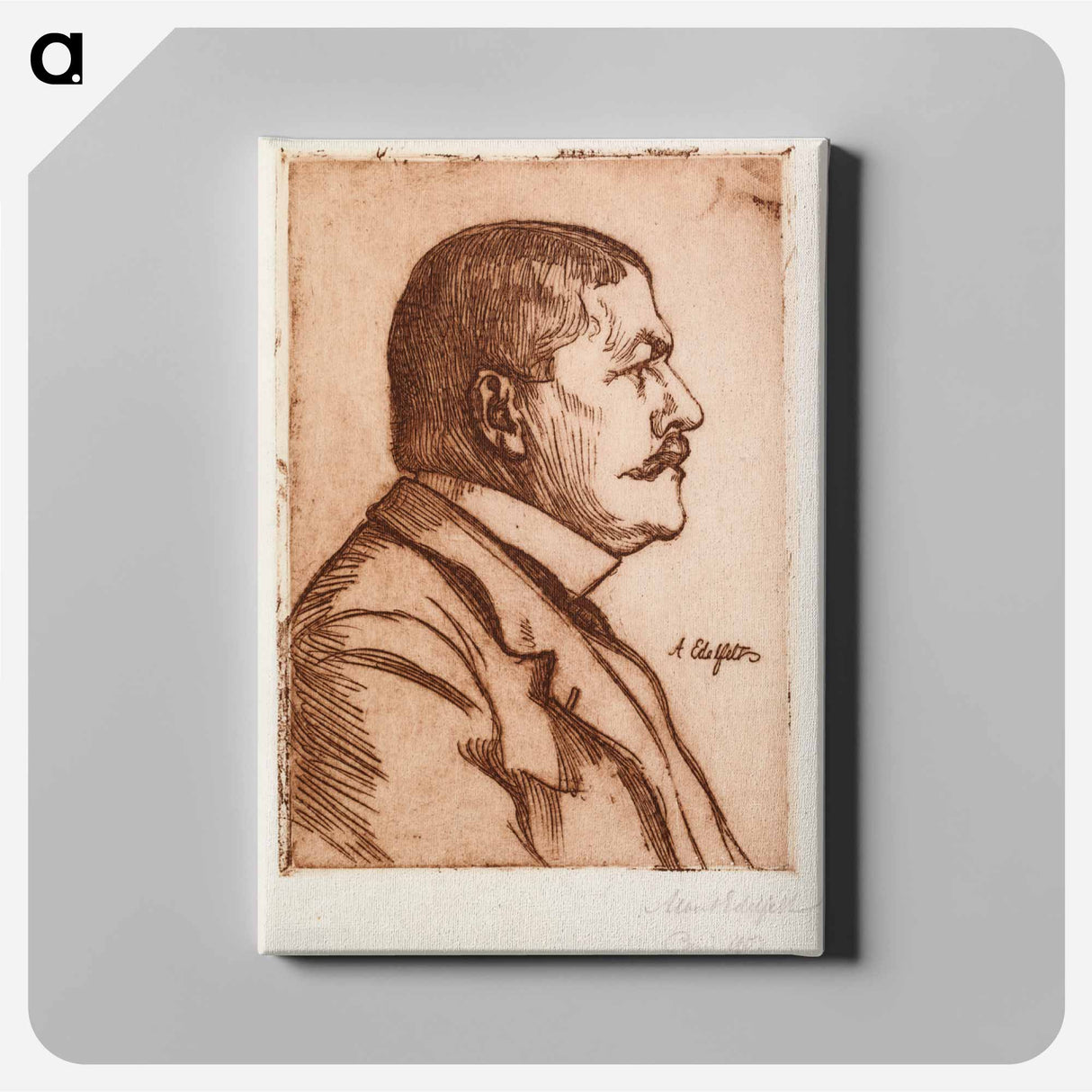 Portrait of minister jean baptiste pasteur - アルバート エーデルフェルト Canvas.