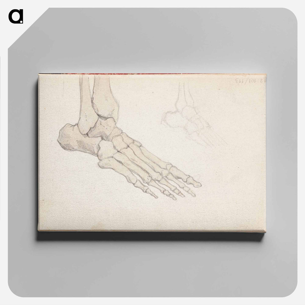 アートパネル-(unknown)part of a sketchbook - アルバート エーデルフェルト Canvas.