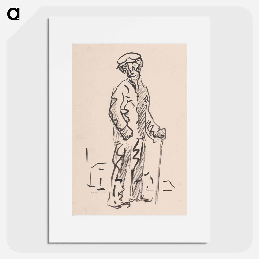 Man with a mallet - アーノルド ピーター ワイズ クビンチャン Poster.