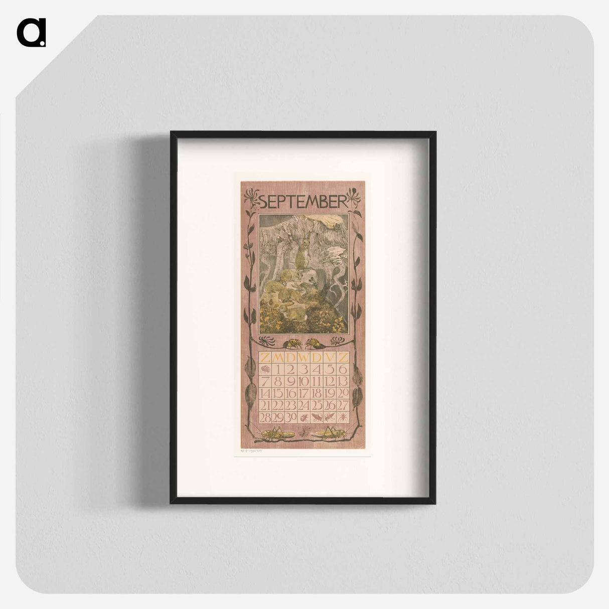 Calendar September meets the calendar - Theo van Hoytema Poster.