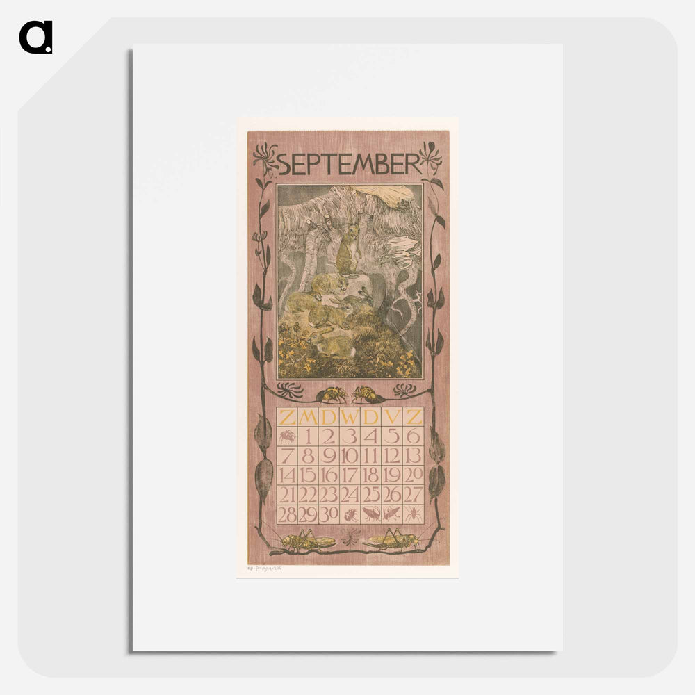 Calendar September meets the calendar - Theo van Hoytema Poster.