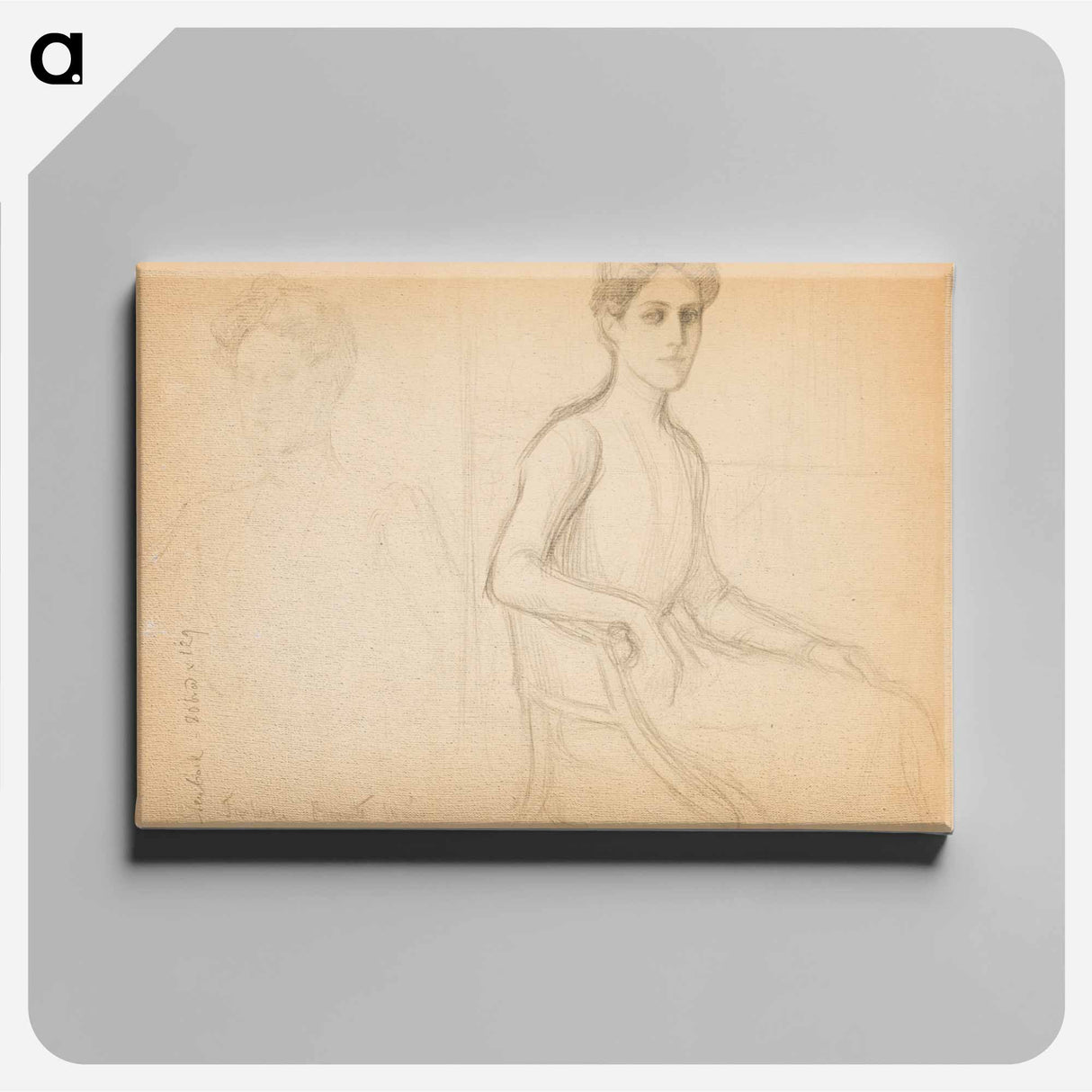 Vapaaherratar Anne Bennetin muotokuvaluonnos - アルバート エーデルフェルト Canvas.