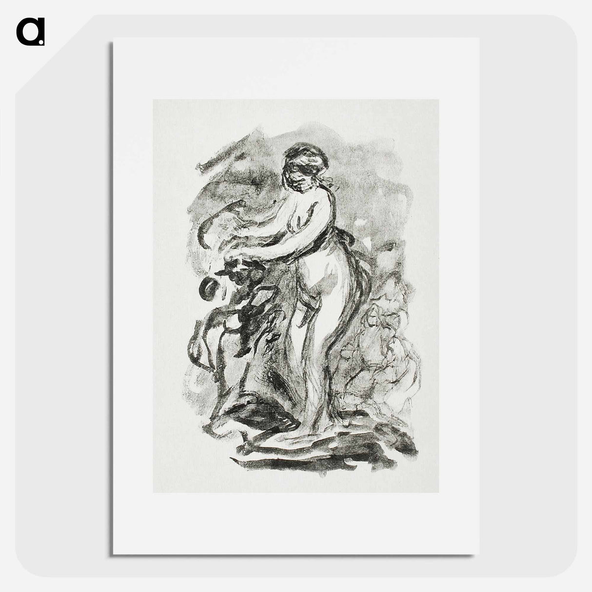 A woman at the edge of the wild, first edition - Pierre Auguste Renoir Poster.