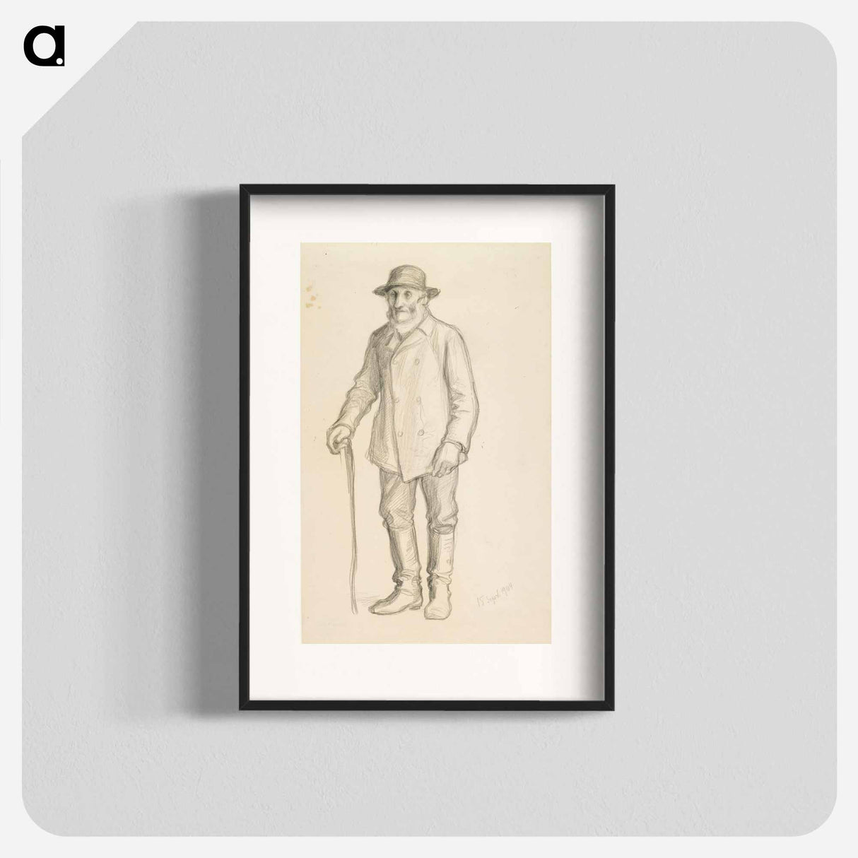 Vanha mies - アルバート エーデルフェルト Poster.