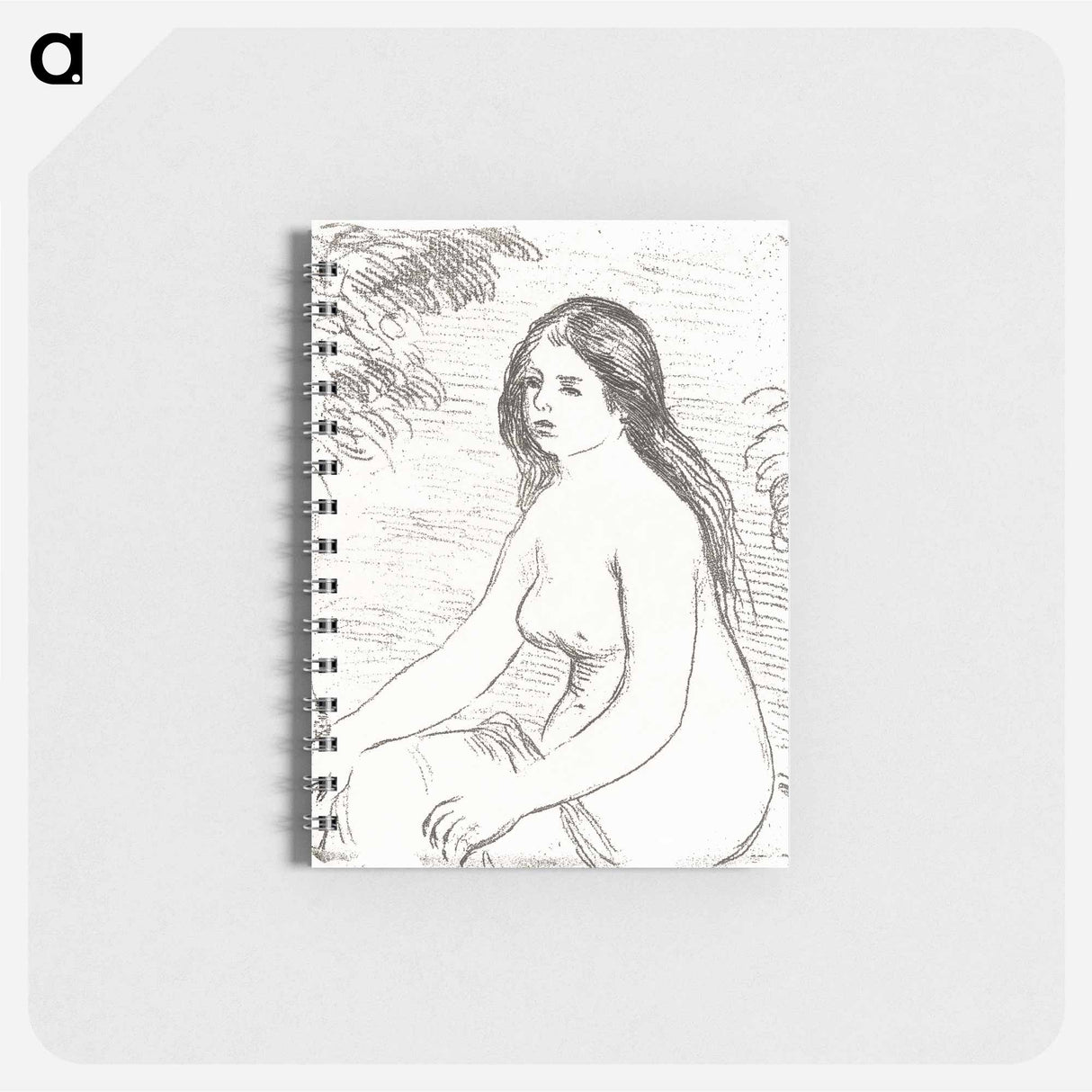 Seated Nude Woman - ピエール オーギュスト ルノワール Memo.