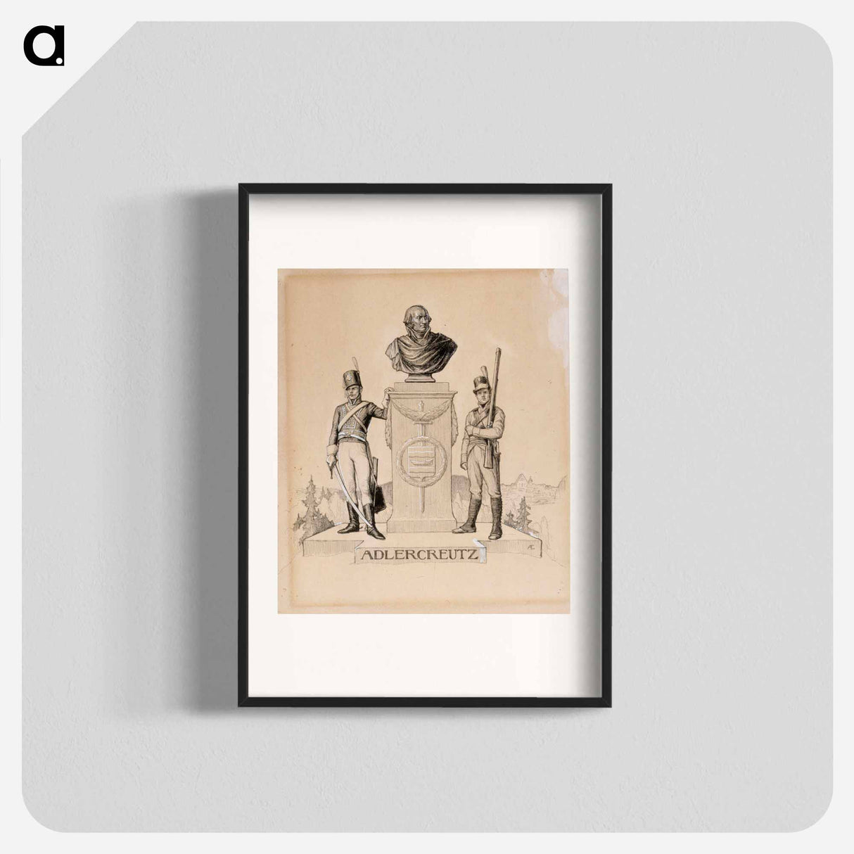 Adlercreutz-runon alkukuva, vänrikki stoolin tarinain kuvitusta - アルバート エーデルフェルト Poster.