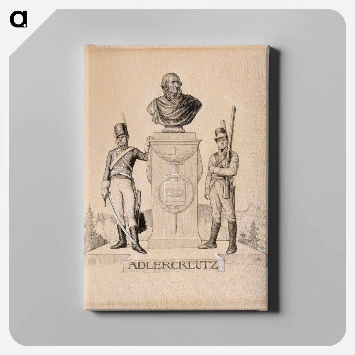 Adlercreutz-runon alkukuva, vänrikki stoolin tarinain kuvitusta - アルバート エーデルフェルト Canvas.