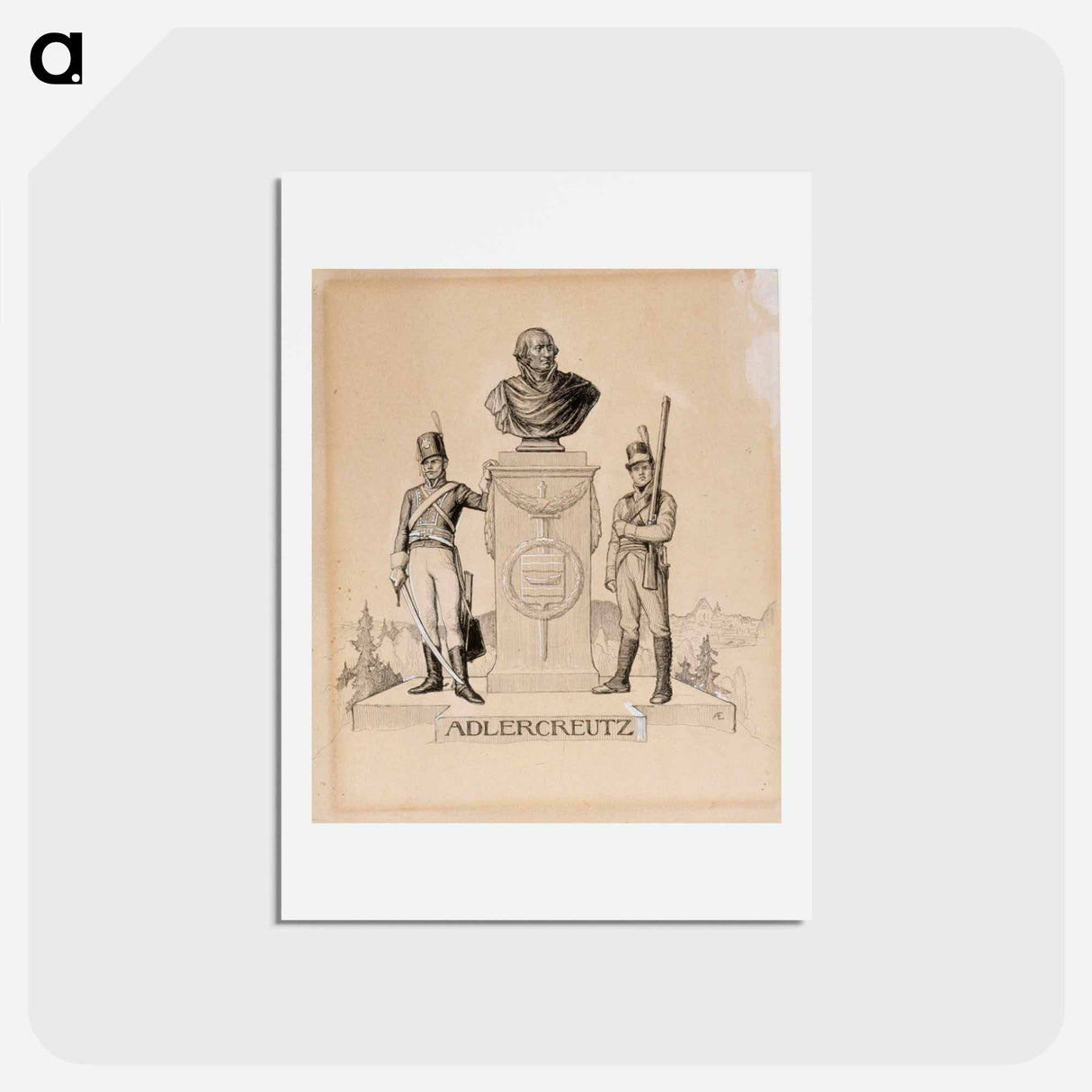 Adlercreutz-runon alkukuva, vänrikki stoolin tarinain kuvitusta - アルバート エーデルフェルト Postcard.