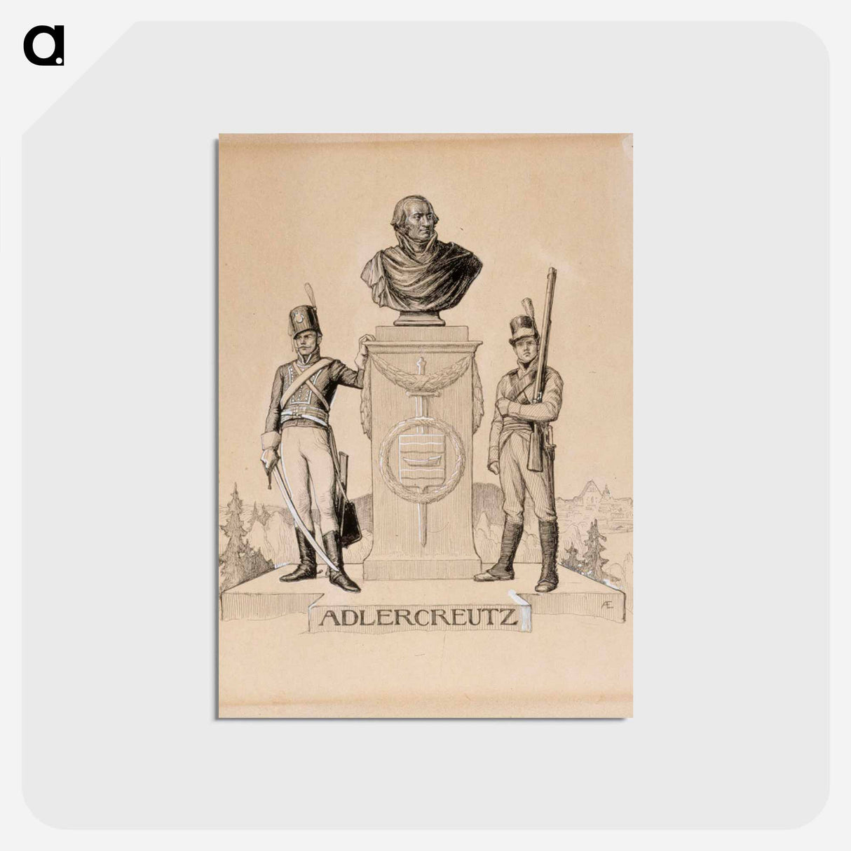 Adlercreutz-runon alkukuva, vänrikki stoolin tarinain kuvitusta - アルバート エーデルフェルト Postcard.